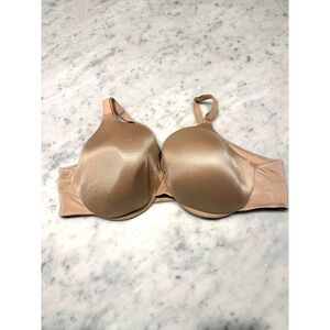Cacique 46C T-shirt Bra Full Coverage Seamless Smooth Everyday Nude Beige